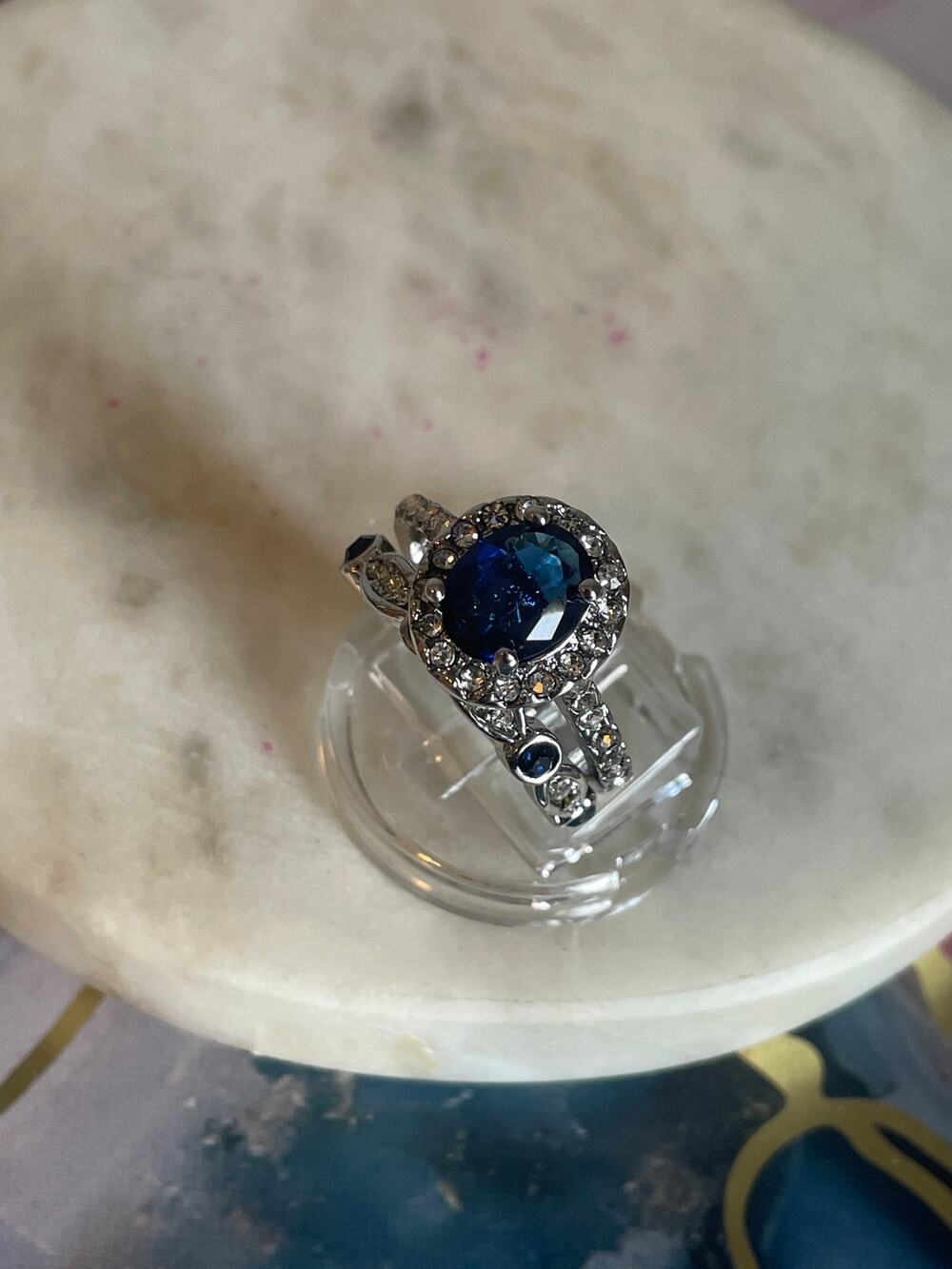 New fashion ring gold tone cz - 8